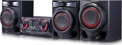 LG Ηχοσύστημα 2.1 CJ45 720W με CD Player, WiFi και Bluetooth Μαύρο