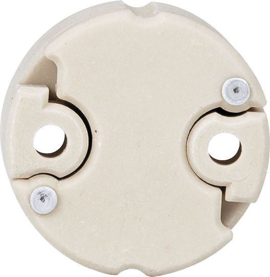 VK Lighting Power Socket with Socket GU10 in White color Set 1pcs 39108-004639