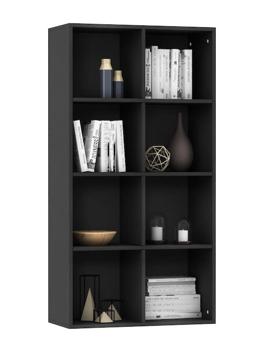 Bookcase Black 66x30x130cm