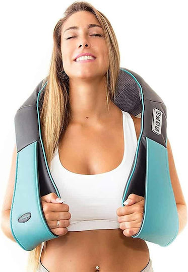 Συσκευή Μασάζ Shiatsu για τον Αυχένα με Υπέρυθρη Θερμότητα Μαύρη