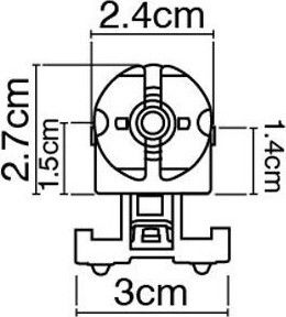 VK Lighting Ντουί Ρεύματος με Υποδοχή G13 22100-001618