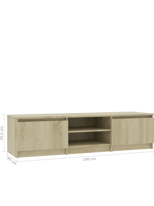 Έπιπλο Τηλεόρασης Sonoma Μ140xΠ40xΥ35.5cm