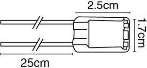 VK Lighting Power Socket with Socket G9 in White color Set 1pcs 40206-058639