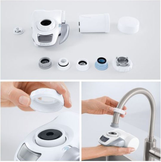 Brita On Tap New Faucet Water Filter Granular Activated Carbon / Hollow Fiber Membranes 1 μm