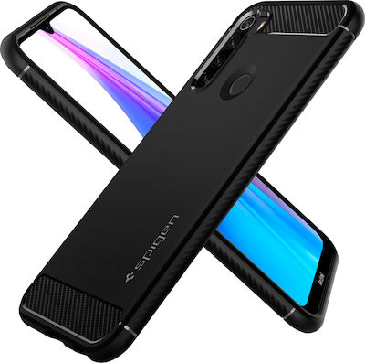 Spigen Rugged Armor Umschlag Rückseite Silikon 1.2mm Schwarz (Redmi Note 8T) ACS00693