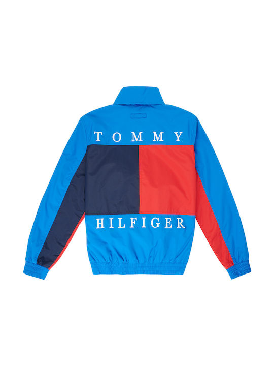 Tommy Hilfiger Jachetă casual pentru copii Scurt Față și spate Albastru