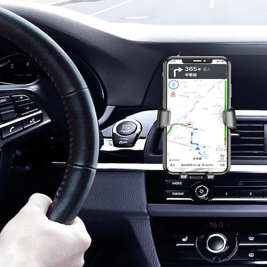 HT-862 Suport Auto pentru Telefon cu cârlige reglabile Neagră