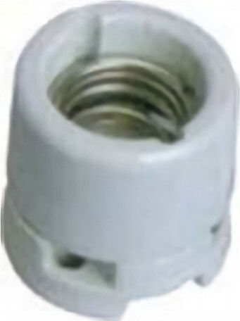 Stromstecker mit Steckdosenbuchse E27 in Weiß Farbe Set 12Stück 02.034.0013