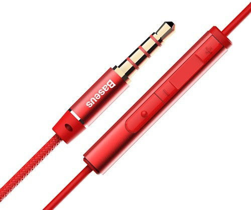 Baseus Encok H06 In-ear Handsfree with 3.5mm Connector Red