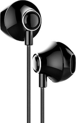 Baseus Encok H06 In-Ear Freihändig Kopfhörer mit Stecker 3.5mm Schwarz