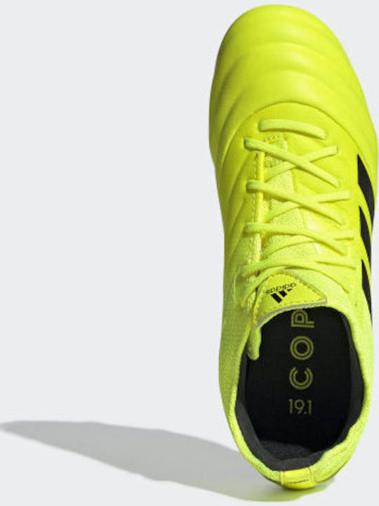 adidas Copa 19.1 Football Shoes with Cleats Solar Yellow / Core Black