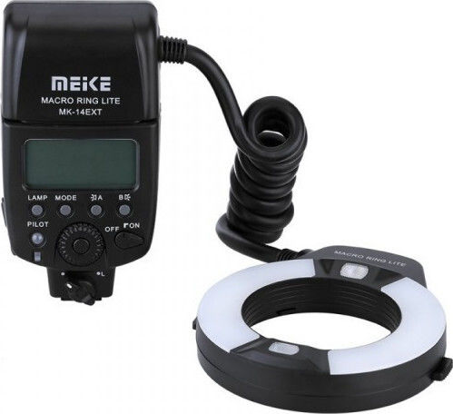 Meike MK-14EXT ITTL TTL Blitzkamera Makro-Ring für Nikon Canon Kameras