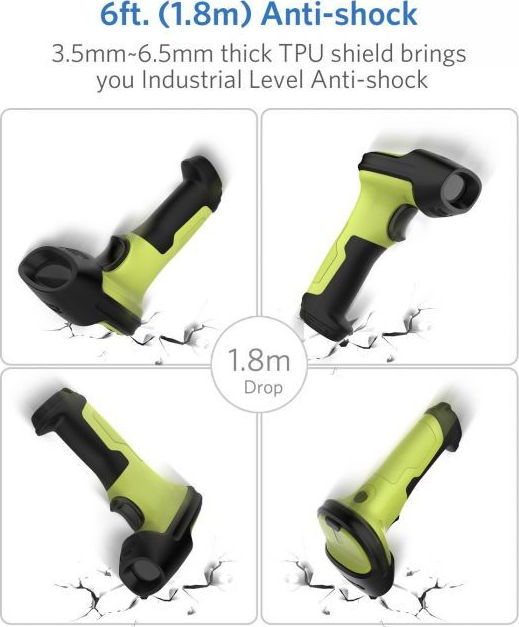 Inateck BCST60 Scanner Χειρός Ασύρματο με Δυνατότητα Ανάγνωσης 1D
