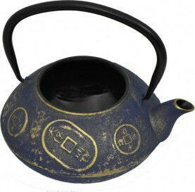 Τσαγιέρα με Φίλτρο Μαντεμένια Gold Blue 800ml