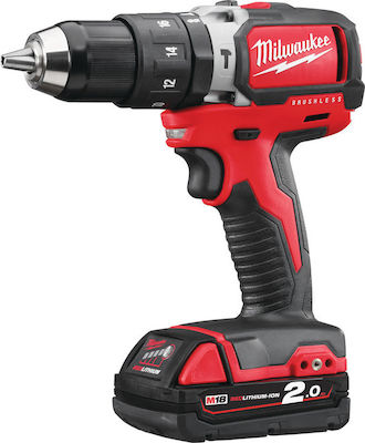 Milwaukee M18 BLPD-202C Battery Drill Driver 18V 2x2Ah 4933448447