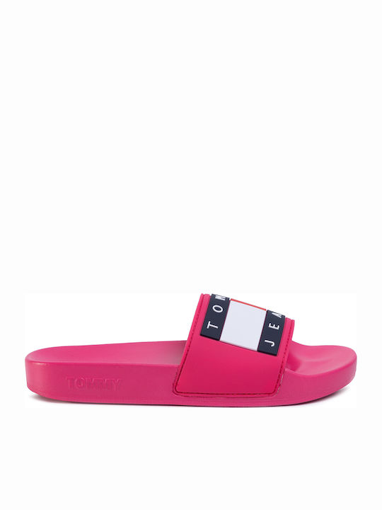 Tommy Hilfiger Flag Pool Slide Women's Slides Fuchsia