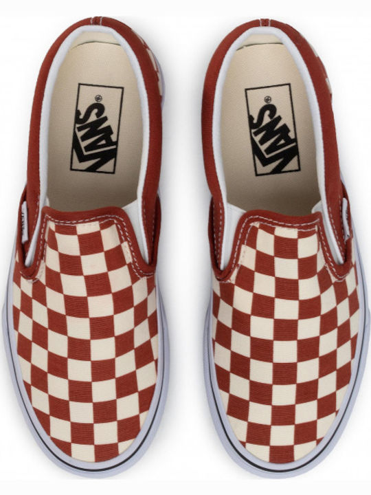 Checkerboard Classic Πάνινα Ανδρικά Slip-On Picante / True White