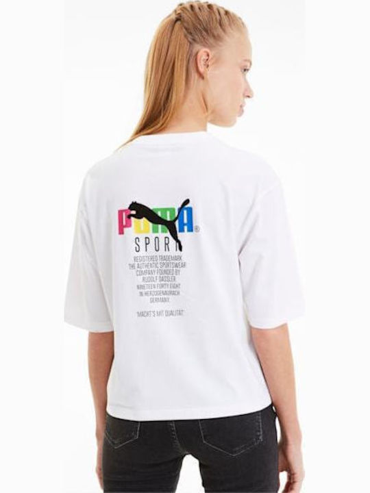PUMA Women's Blouses White T-shirt