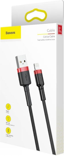 Baseus Cafule IP Edition Braided USB-A to Lightning Cable Black 1m (CALKLF-B19)