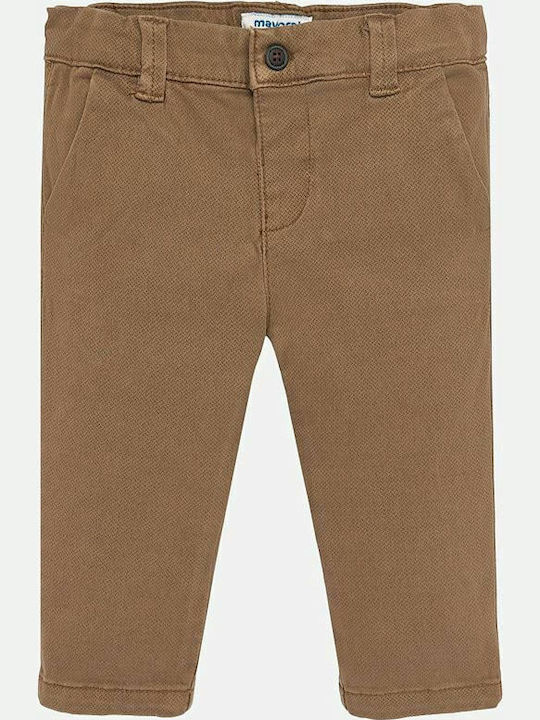 Mayoral Boys Fabric Trouser Brown