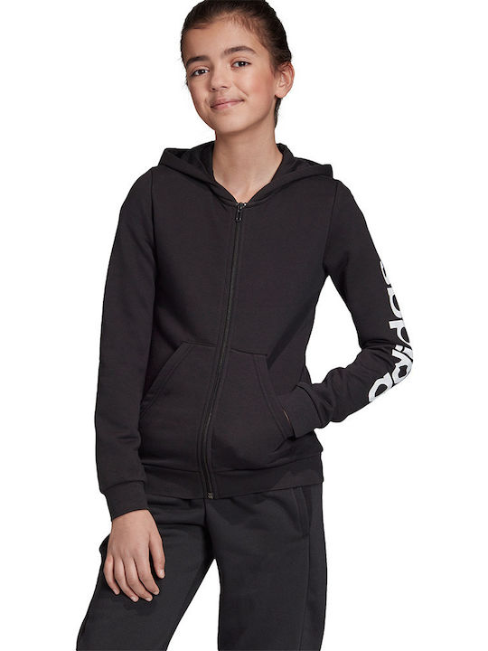 adidas Παιδική Ζακέτα Φούτερ Sport Inspired Essentials Μαύρη