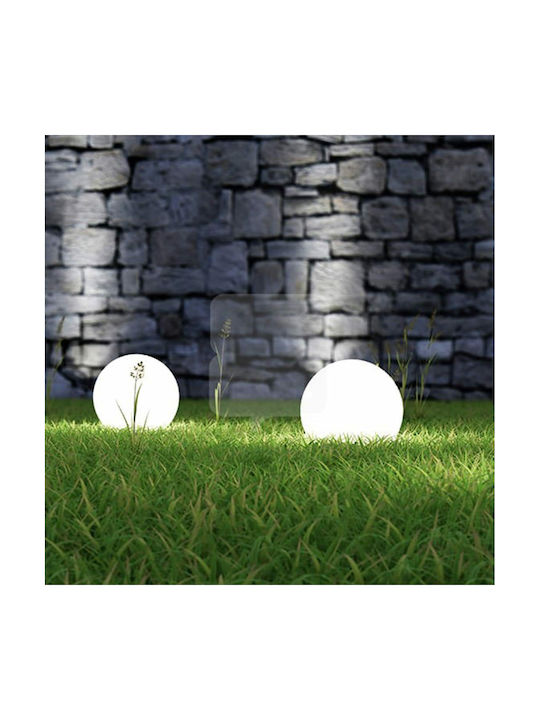 Trio Lighting Bolo Outdoor Floor Lamp Globe IP44 for E27 Socket White