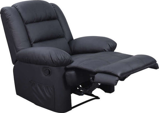 Vivian Scaun De Relaxare Relaxează-Te Cu Puf Din Piele Ecologică Negru 90x93x100cm