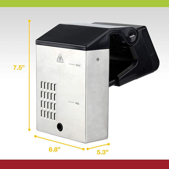Vesta Precision Imersa Pro Sous Vide Machine 1.5kW 13.5x17.3x24cm SV91