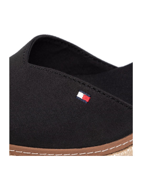 Damenplattformen im Espadrilles-Stil Schwarz