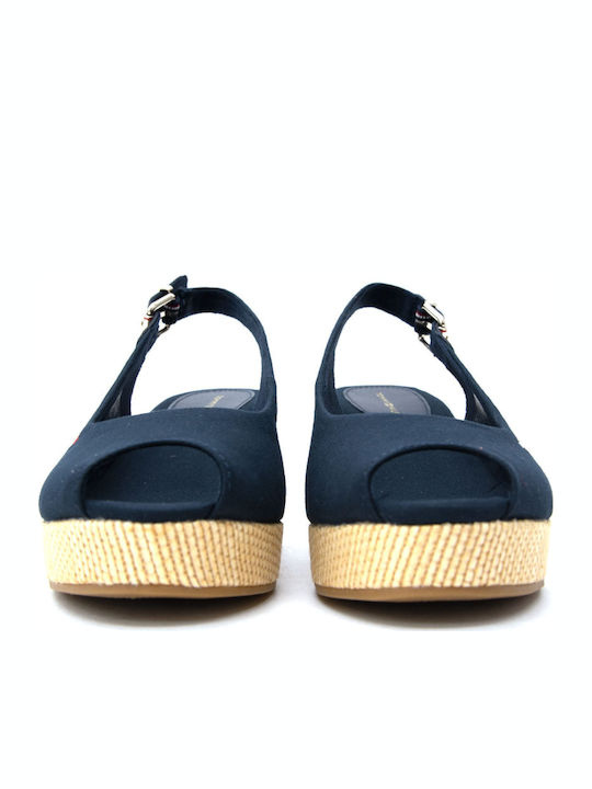 Iconic Elba Sling Летни Дамски Платформи Тъмносини