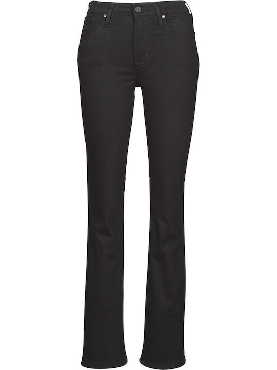 725 High Waist Women's Jean Trousers Flared in Bootcut Fit Black