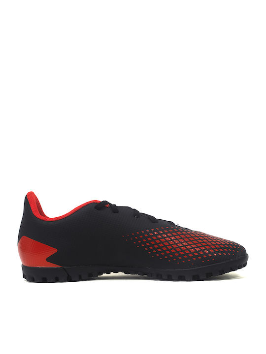 Adidas Predator 20.4 TF Χαμηλά Ποδοσφαιρικά Παπούτσια με Σχάρα Μαύρα