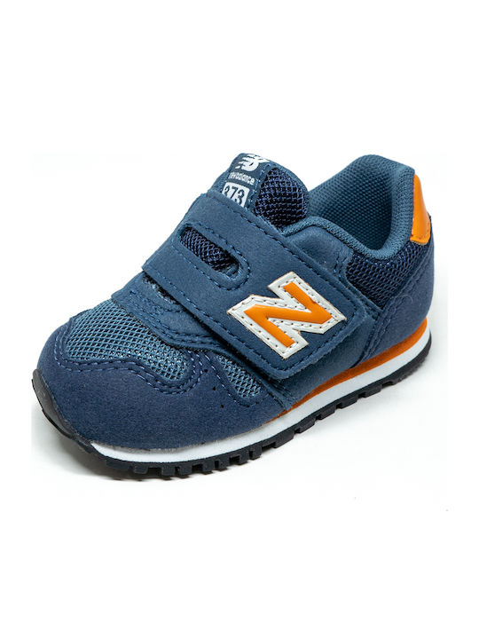 373 Kinder Sneakers mit Klettverschluss Marineblau