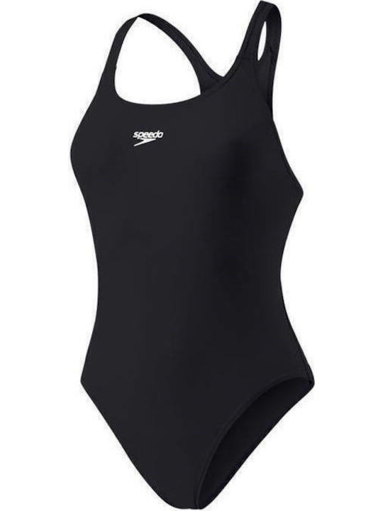 Speedo Детски Бански Една част Черен