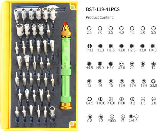Best BST-119 Tool Set for Phone Repair 64pcs