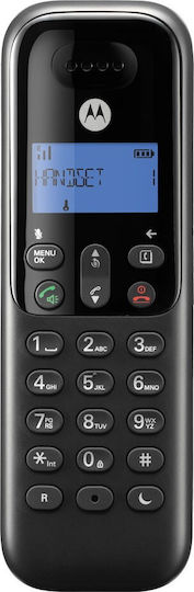 Motorola T501+ Cordless Phone with Speaker Black