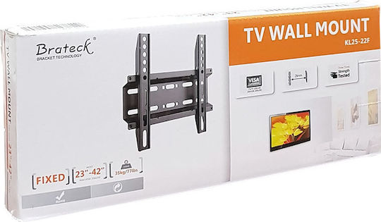 Brateck KL25-22F Βάση Τηλεόρασης Τοίχου έως 42" και 35kg