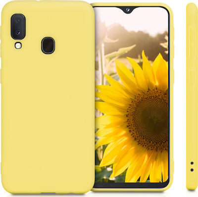 KWmobile Silicone Back Cover Yellow (Galaxy A20e)