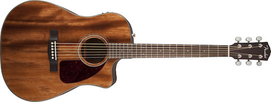 Fender Semi-Akustik Gitarre CD-140SCE Ausschnitt Braun