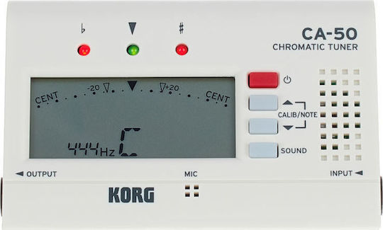 Korg Chromatisch Tuner CA-50 in Weiß Farbe