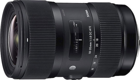 Sigma Crop Obiectiv Foto 18-35mm F1.8 DC HSM Fix pentru Montura Nikon F Black