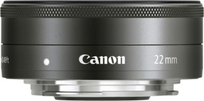 Canon Crop Φωτογραφικός Φακός EF-M 22mm f/2 STM Wide Angle / Pancake για Canon EF-M Mount Black
