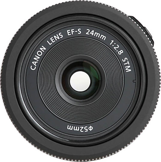 Canon Crop Kameraobjektiv EF-S 24mm f/2.8 STM Standard / Pfannkuchen für Canon EF-S Mount Black