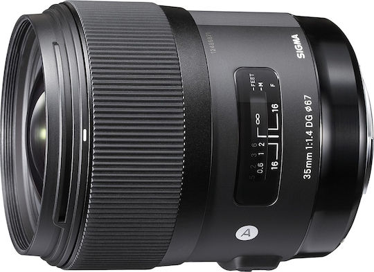 Sigma Full Frame Camera Lens AF 35mm f/1.4 DG HSM Fixed for Canon EF Mount Black