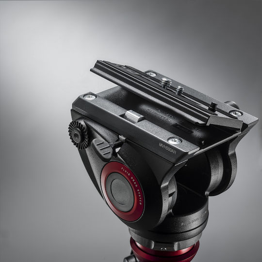 Manfrotto Lightweight Fluid Tripod Video Head With Flat Base Neigekopf - Video