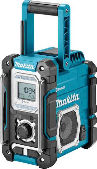 Makita DMR108 Επιτραπέζιο Ραδιόφωνο Ρεύματος / Μπαταρίας με Bluetooth και USB Μπλε