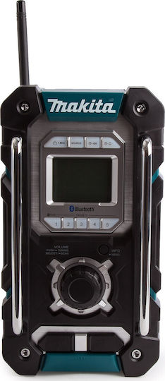 Makita DMR108 Επιτραπέζιο Ραδιόφωνο Ρεύματος / Μπαταρίας με Bluetooth και USB Μπλε