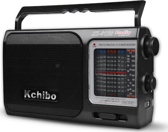 Kchibo KK-8120 Φορητό Ραδιόφωνο Ρεύματος / Μπαταρίας Μαύρο