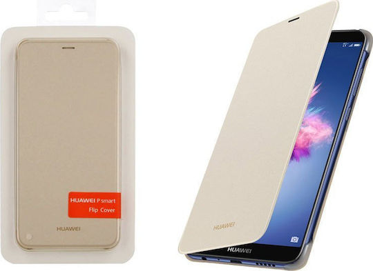 Huawei Книга Изкуствена кожа Златист (Huawei P Smart)