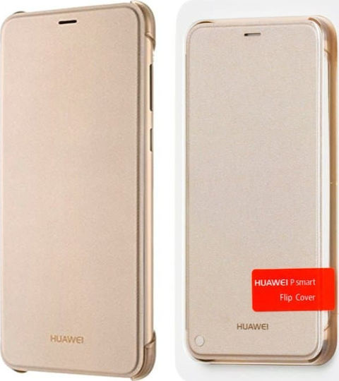 Huawei Книга Изкуствена кожа Златист (Huawei P Smart)